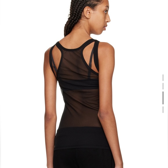 Dion Lee Sheer Shift Loop Tank Top - Picture 2 of 6